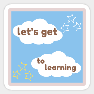 A+ student manifestation / lifelong learner knowledge is power Sticker